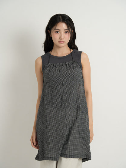 gingham mini one-piece