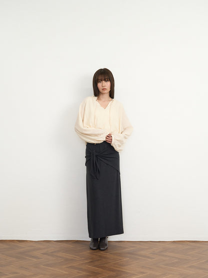 【先行予約販売】frill neck blouse