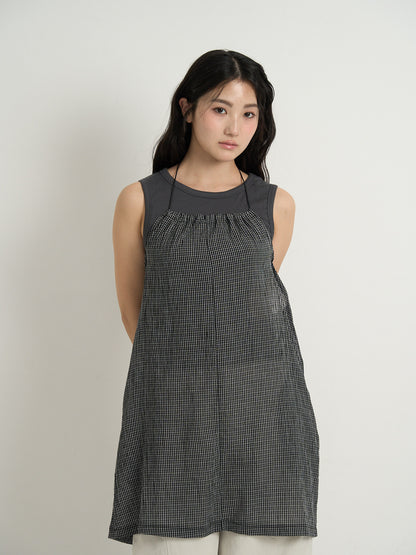gingham mini one-piece