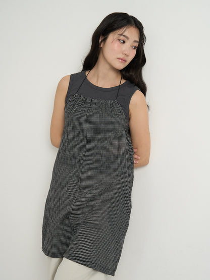 gingham mini one-piece