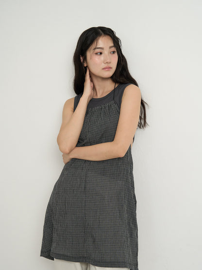 gingham mini one-piece