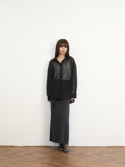 【先行予約販売】tie back lace shirt