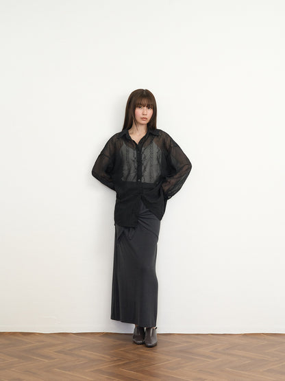【先行予約販売】tie back lace shirt