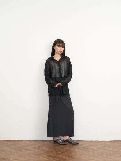 【先行予約販売】tie back lace shirt