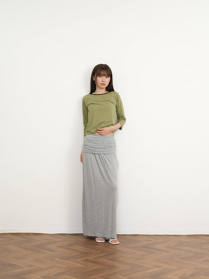 【先行予約販売】striped sleeve top