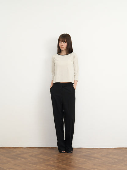 【先行予約販売】striped sleeve top