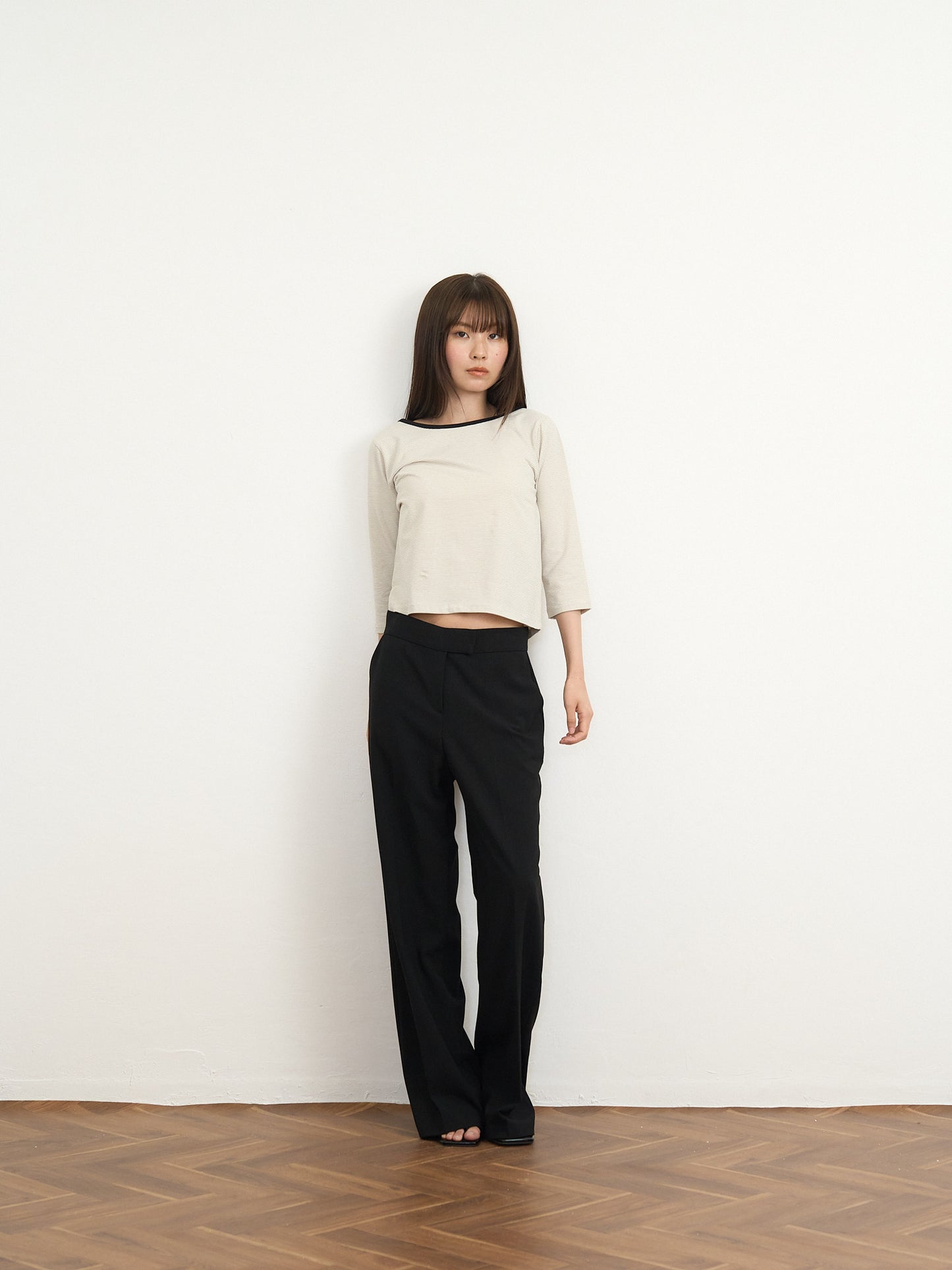 【先行予約販売】striped sleeve top