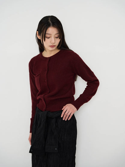 wooly button cardigan