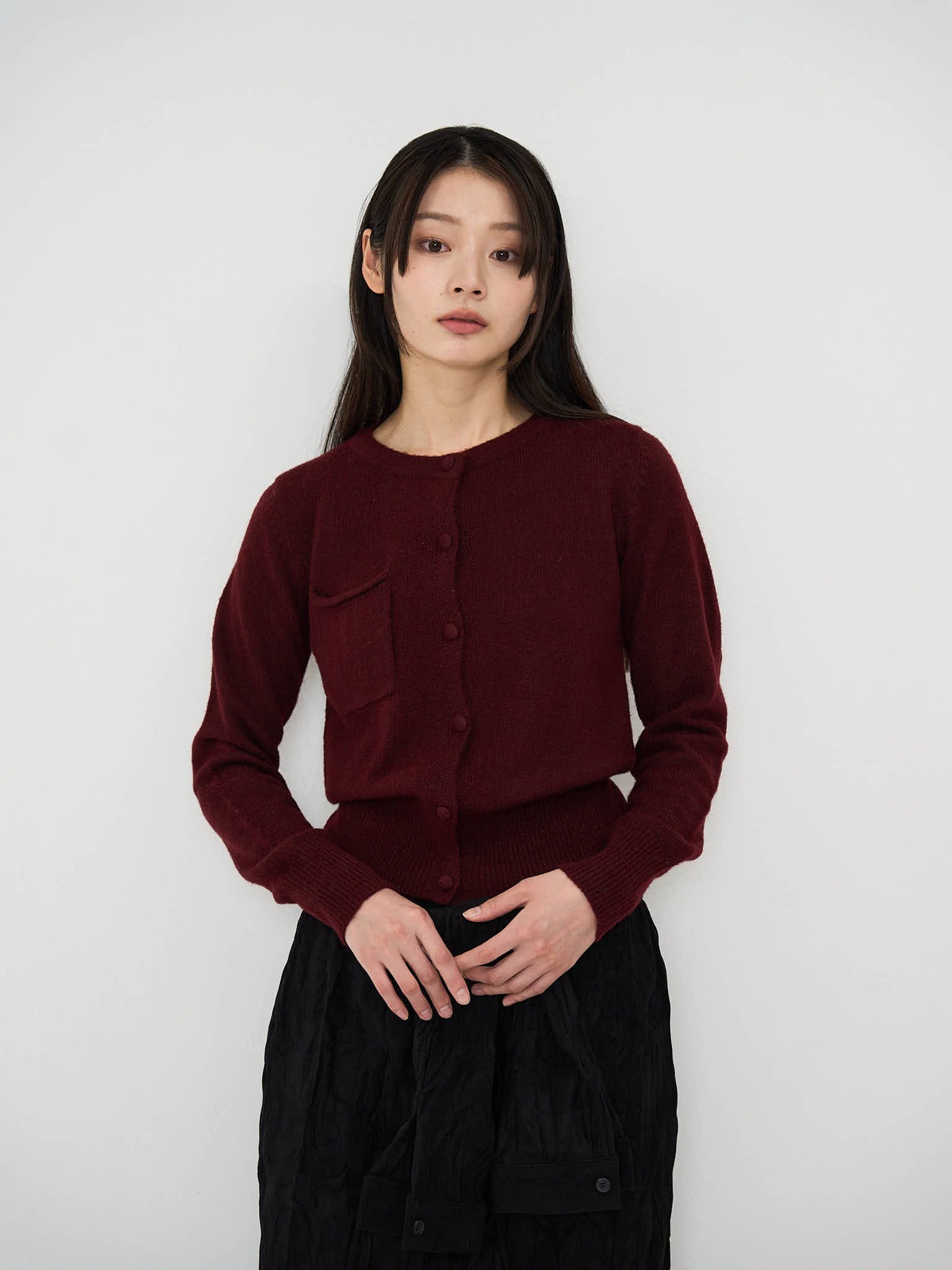 wooly button cardigan