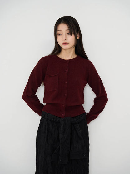 wooly button cardigan