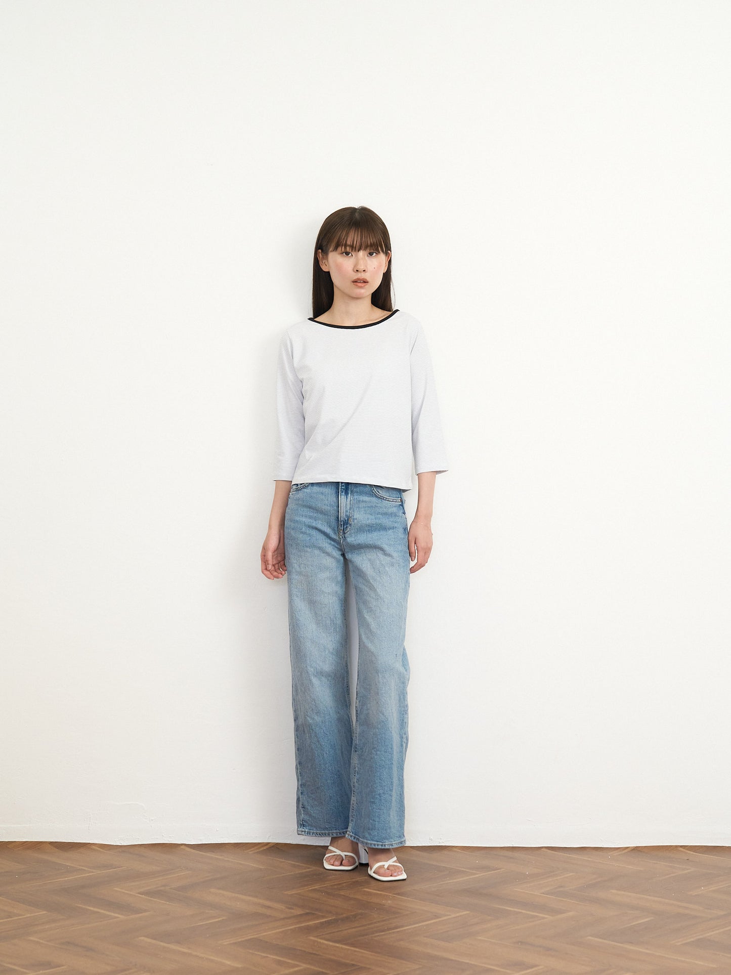 【先行予約販売】striped sleeve top