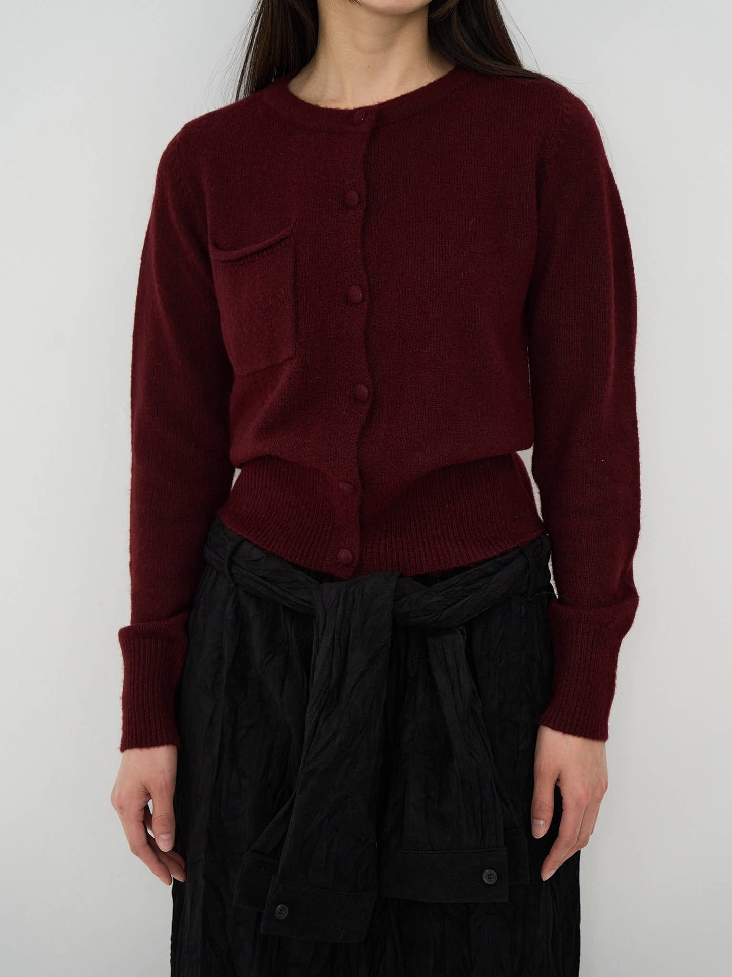 wooly button cardigan