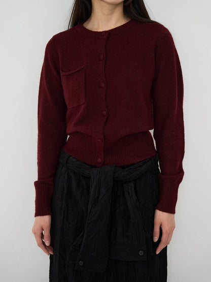 wooly button cardigan