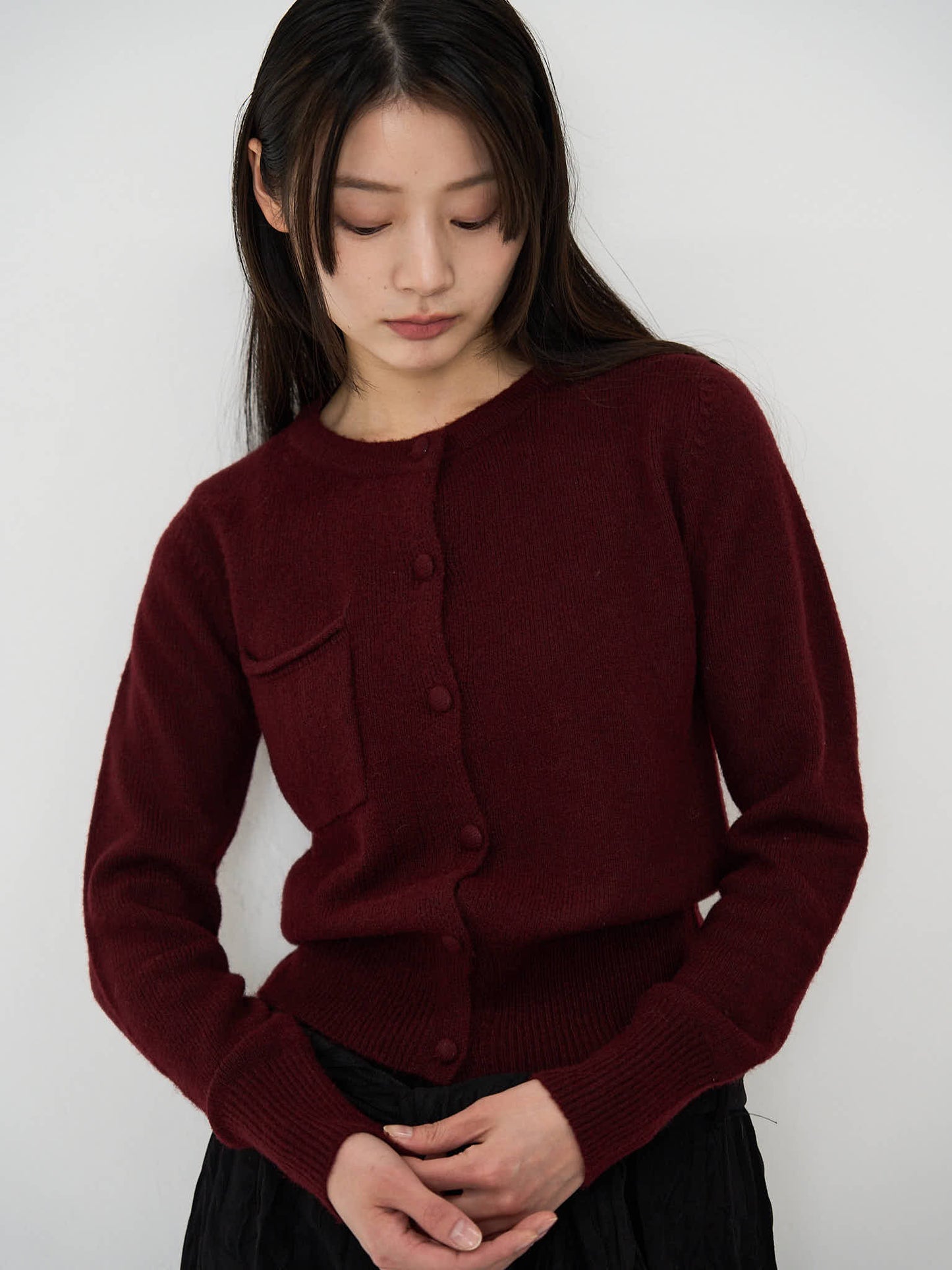 wooly button cardigan