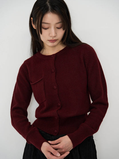 wooly button cardigan