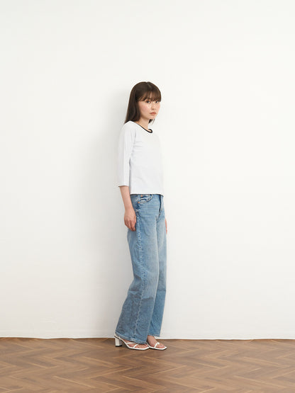 【先行予約販売】striped sleeve top