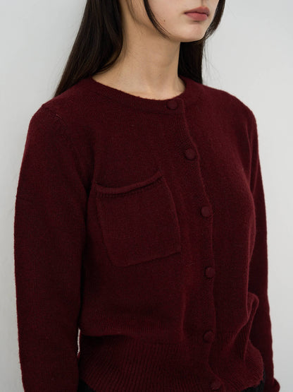 wooly button cardigan