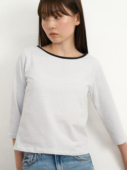 【先行予約販売】striped sleeve top