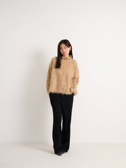 fuzzy knit top