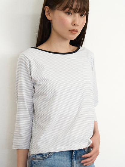 【先行予約販売】striped sleeve top