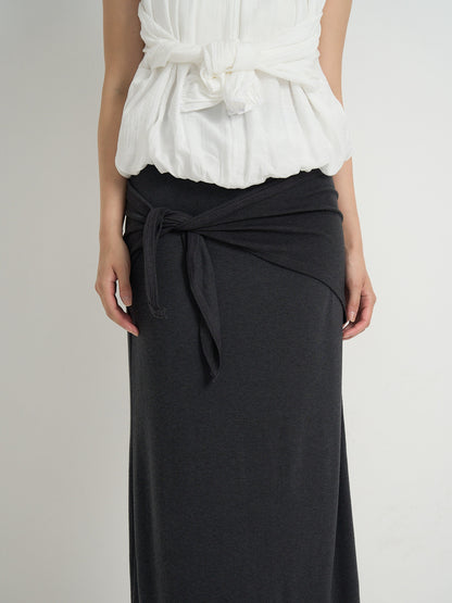 2way wrap maxi skirt