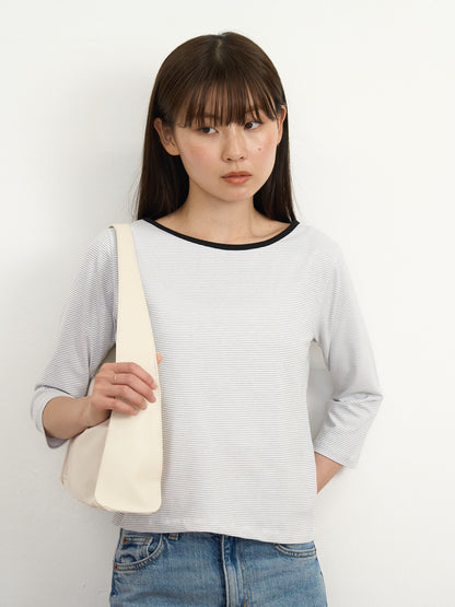 【先行予約販売】striped sleeve top