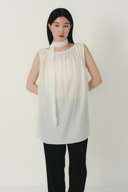scarf wrinkle one piece