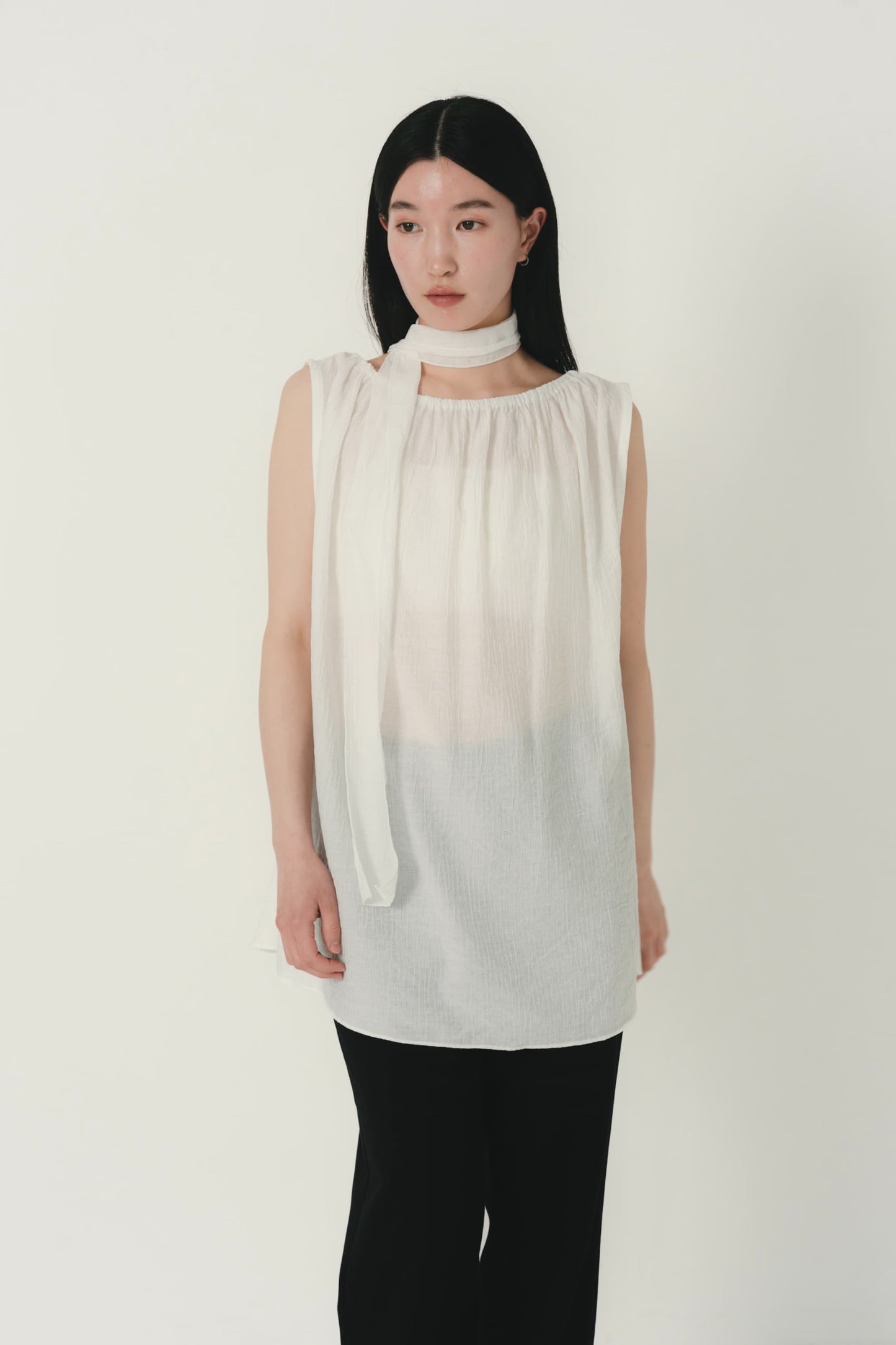 scarf wrinkle one piece