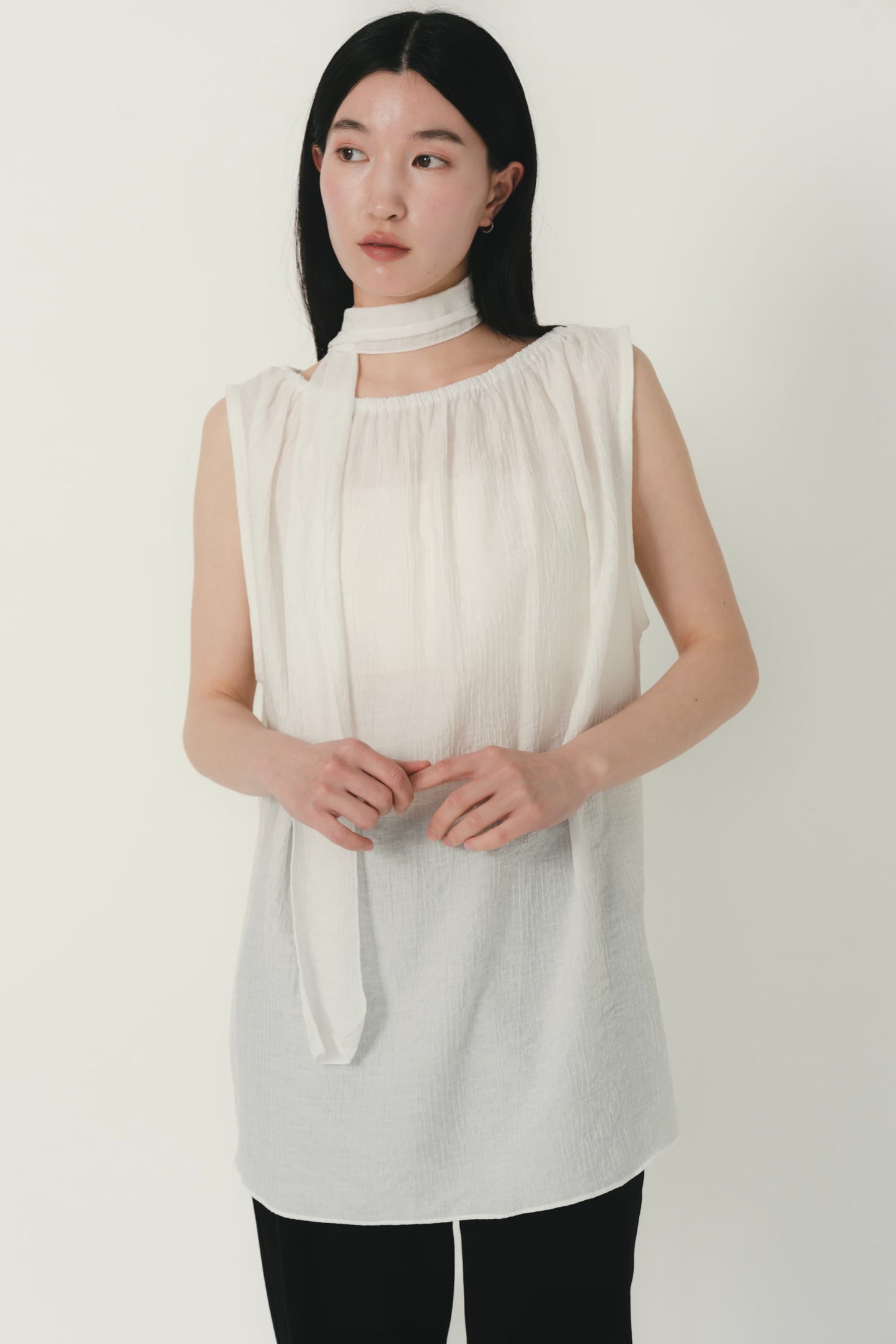scarf wrinkle one piece