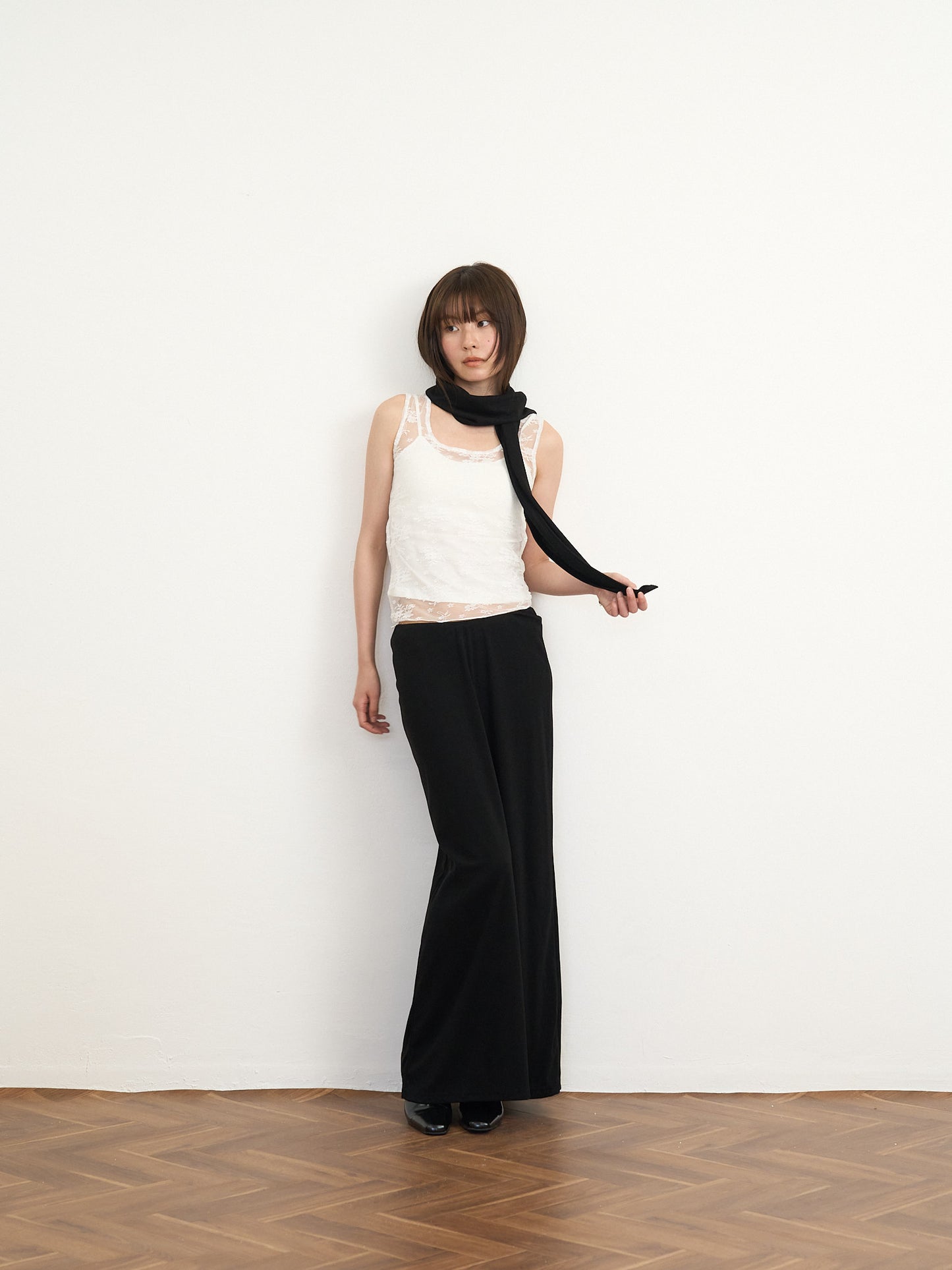 【先行予約販売】sheer lace tank