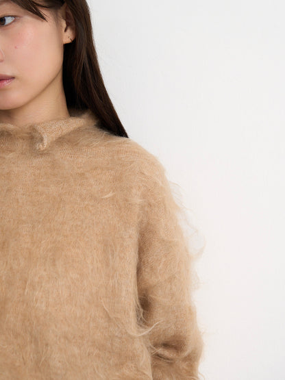 fuzzy knit top
