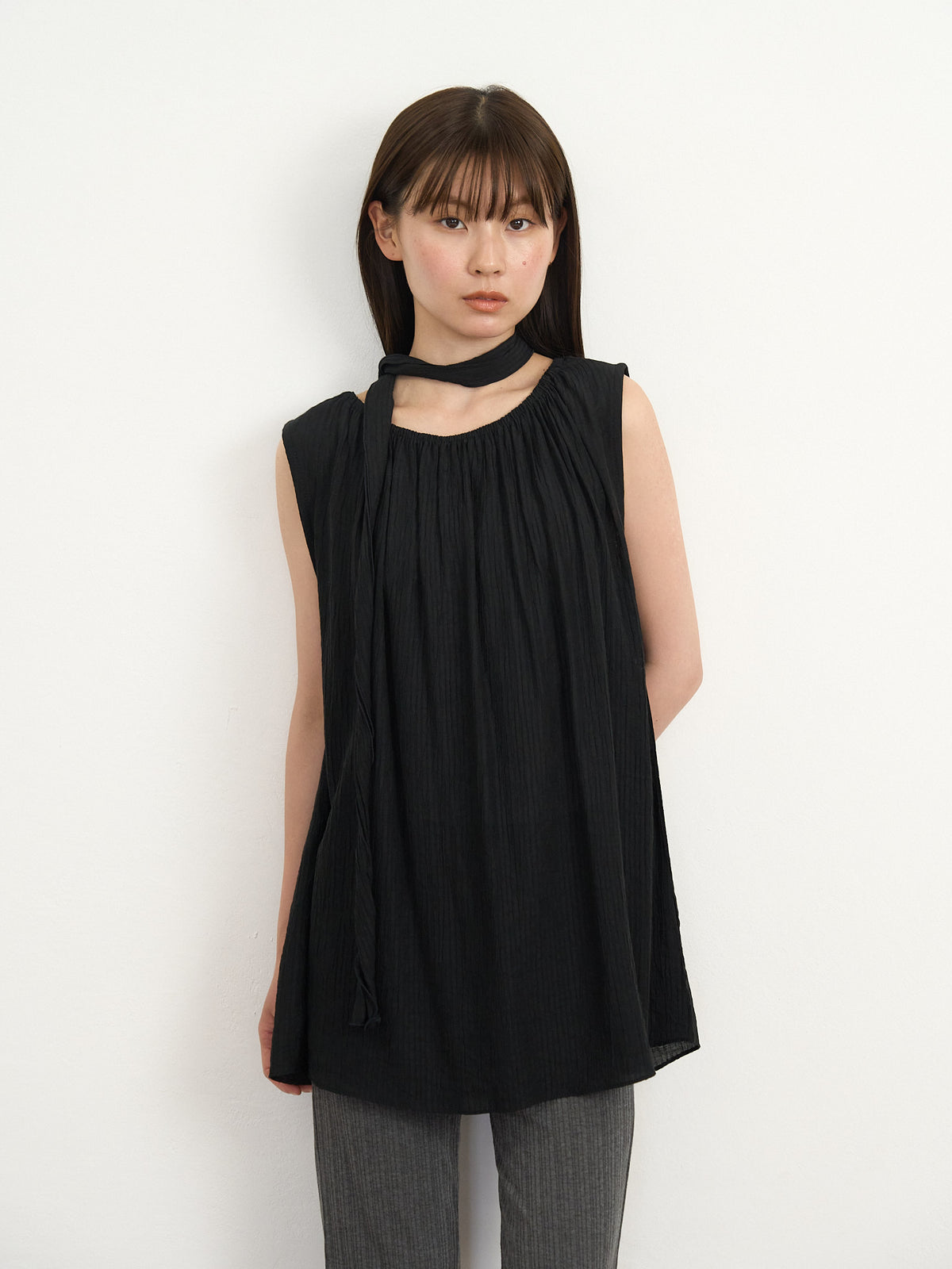 scarf wrinkle one piece