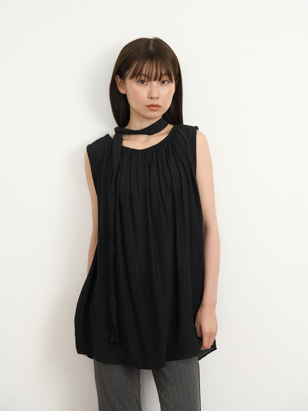 scarf wrinkle one piece