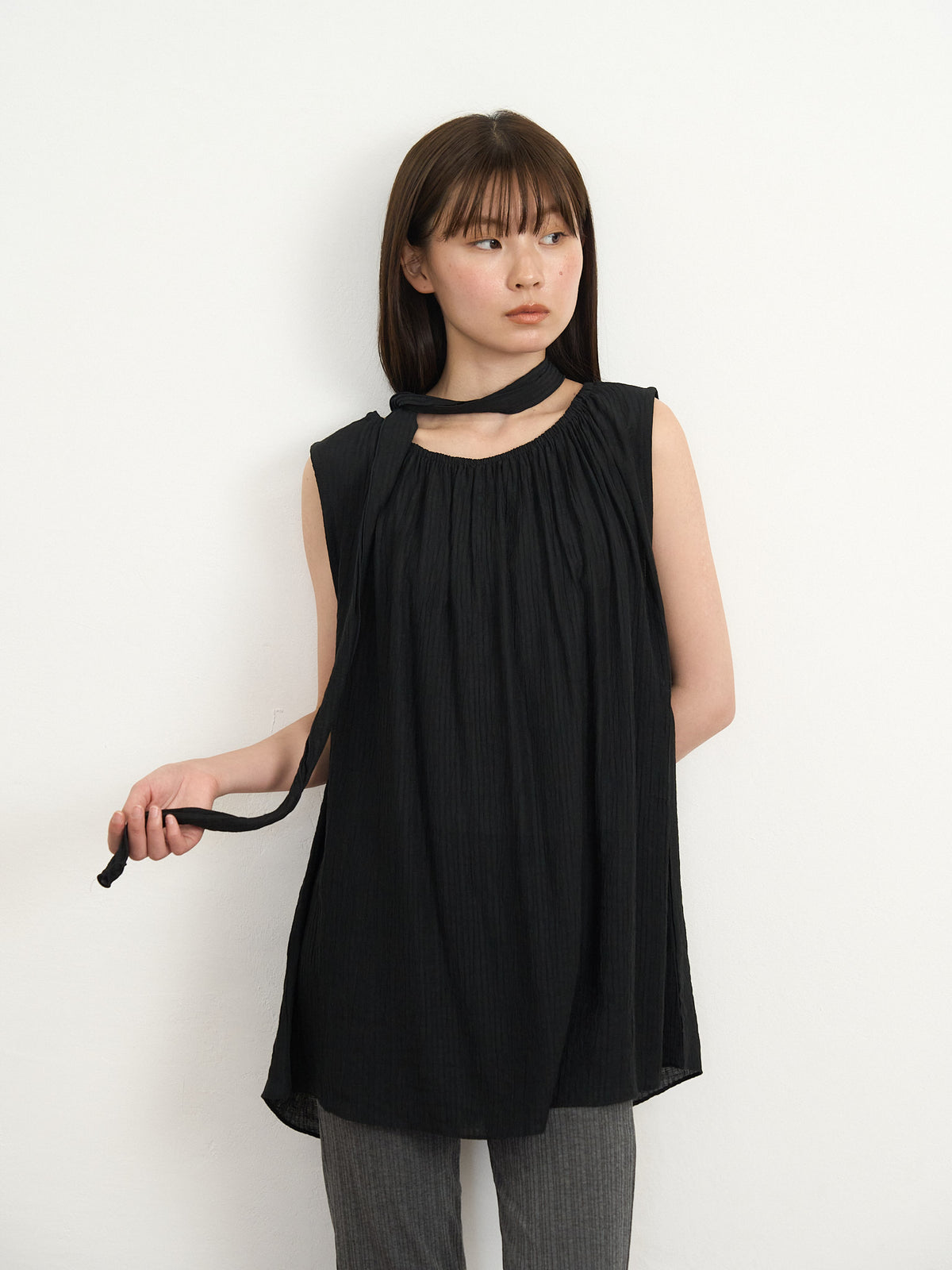 scarf wrinkle one piece