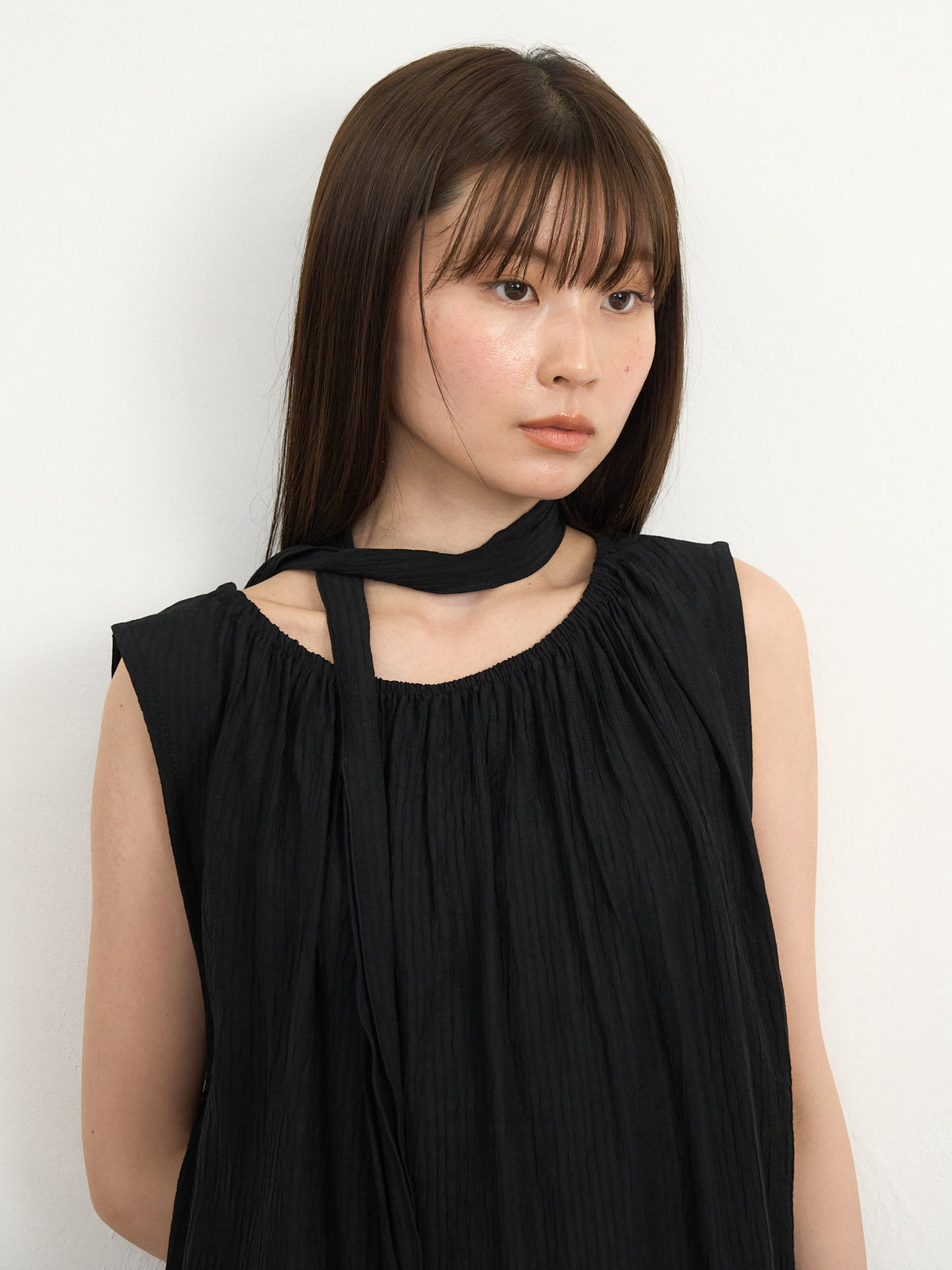 scarf wrinkle one piece