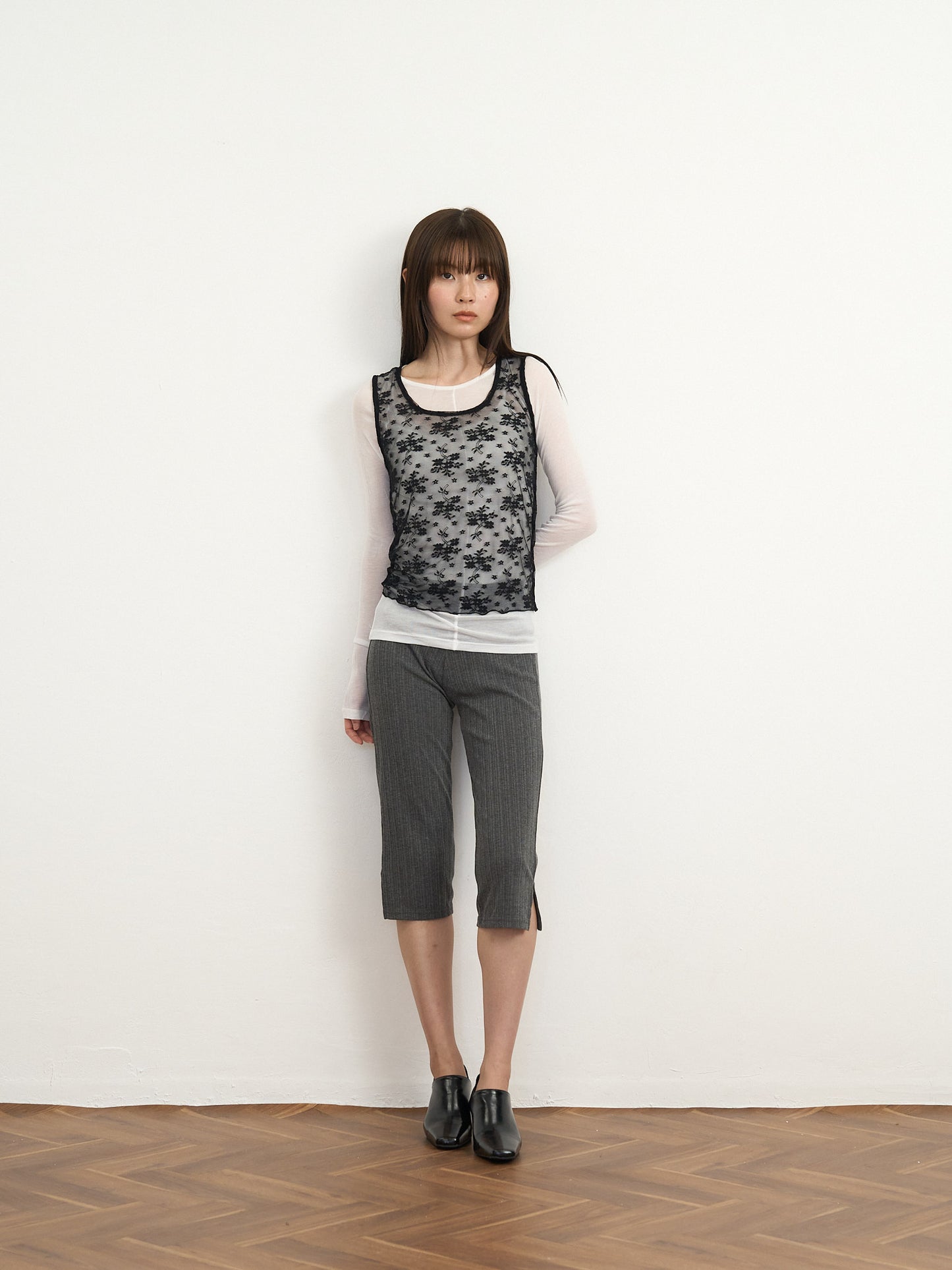 【先行予約販売】sheer lace tank