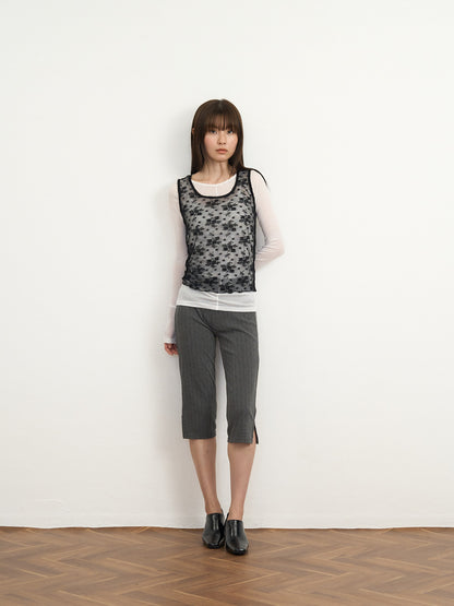 【先行予約販売】sheer lace tank