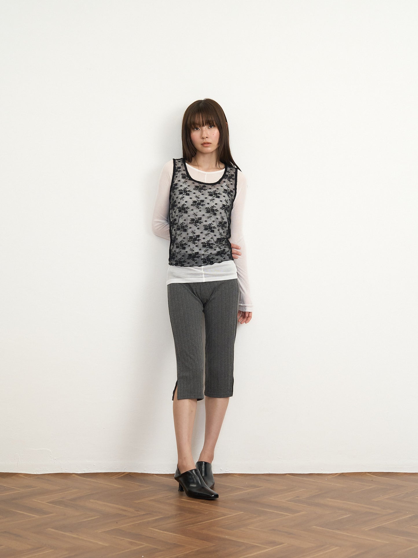 【先行予約販売】sheer lace tank