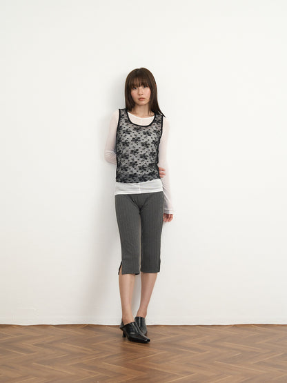【先行予約販売】sheer lace tank