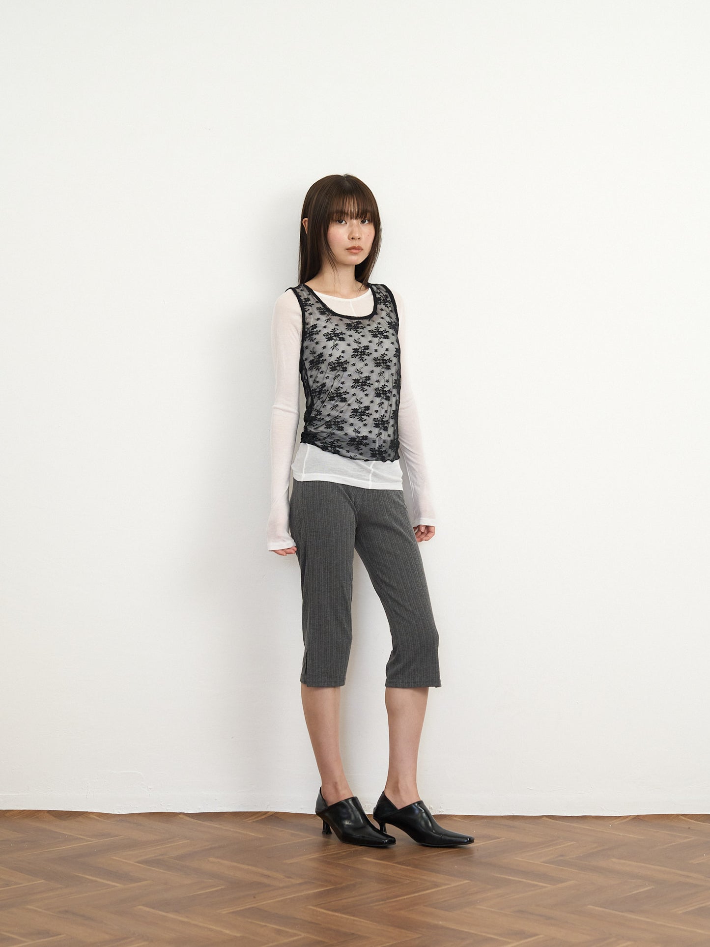 【先行予約販売】sheer lace tank