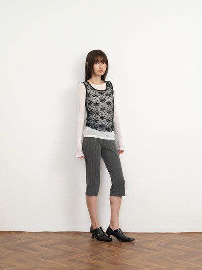 【先行予約販売】sheer lace tank