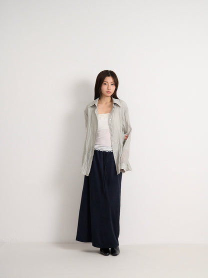 suede color skirt