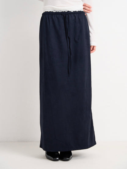 suede color skirt