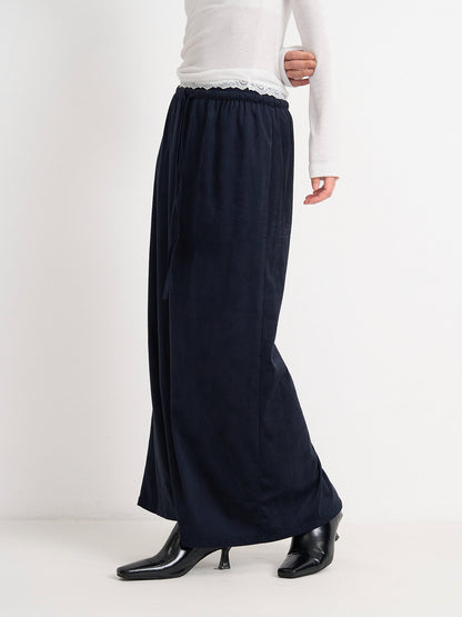 suede color skirt