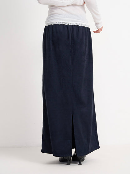 suede color skirt
