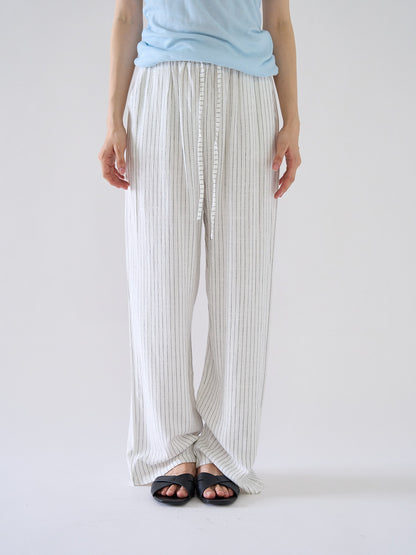 stripe linen pants