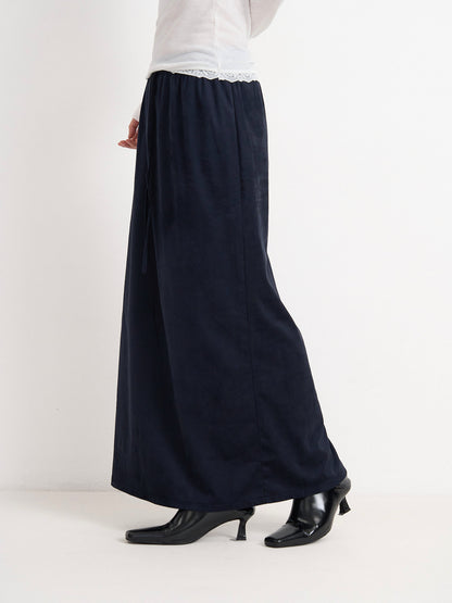suede color skirt