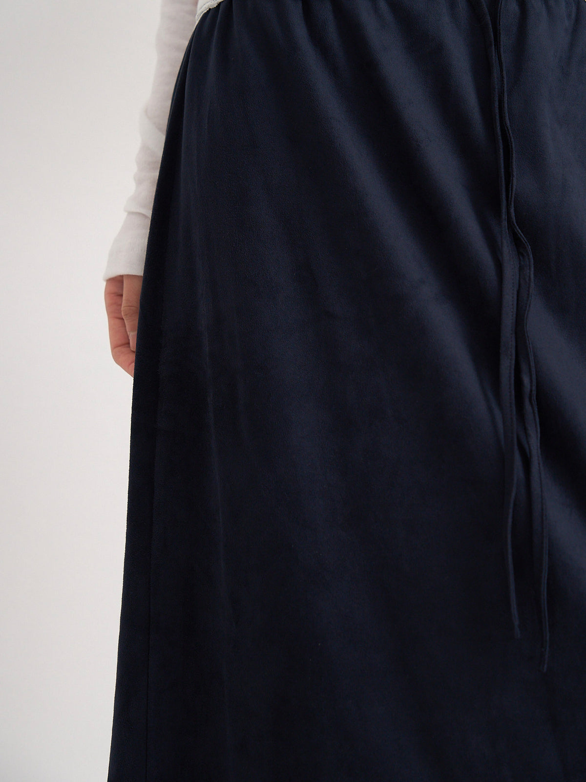suede color skirt