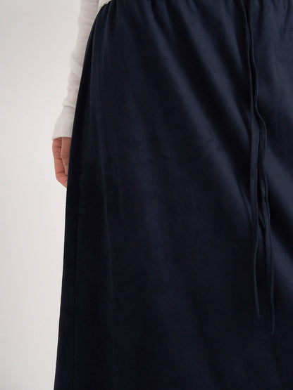 suede color skirt