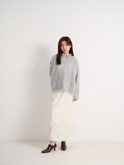 crinkle long skirt